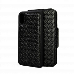 Etui med magnetisk mobilskal til iPhone X/Xs (Black Elite)