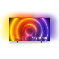 Billige tv\'er - Philips 65-tums 4K Smart UHD-TV med 3-sidig Ambilight