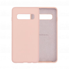 Merskal premium silikoneskal til Samsung Galaxy S10 (Pink)