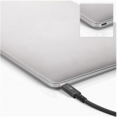 USB-C-kabel - USB-C til USB-C Thunderbolt 4 kabel (USB4 Gen 3x2) 100W 40 Gbps 1M 8K @ 60 Hz