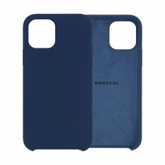 Skaller og hylstre - Merskal premium silikone-etui til iPhone 11 (Blue)
