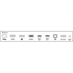 Brugte computerskærme - Philips 27-tums QHD IPS skärm med USB-C dockning (beg)