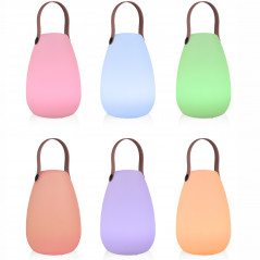 LED-lampa - Smartwares genopladelig udendørs lanterne med LED i flere farver
