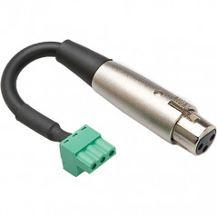Lydkabel og adapter - XLR 3-pin hun til Phoenix 3-pin adapter audio