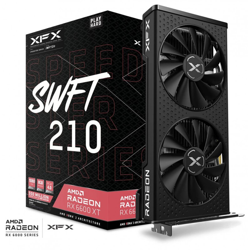 Grafikkort - XFX Radeon RX 6600 XT Speedster SWFT 210 8GB GDDR6