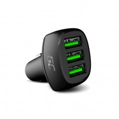GreenCell biloplader med 3x USB-A-stik, 54 W QC 3.0