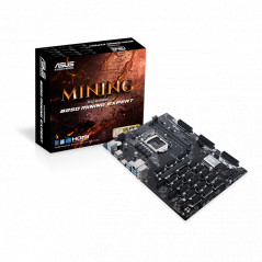 Asus B250 Mining Expert bundkort med 19 PCIe (brugt)
