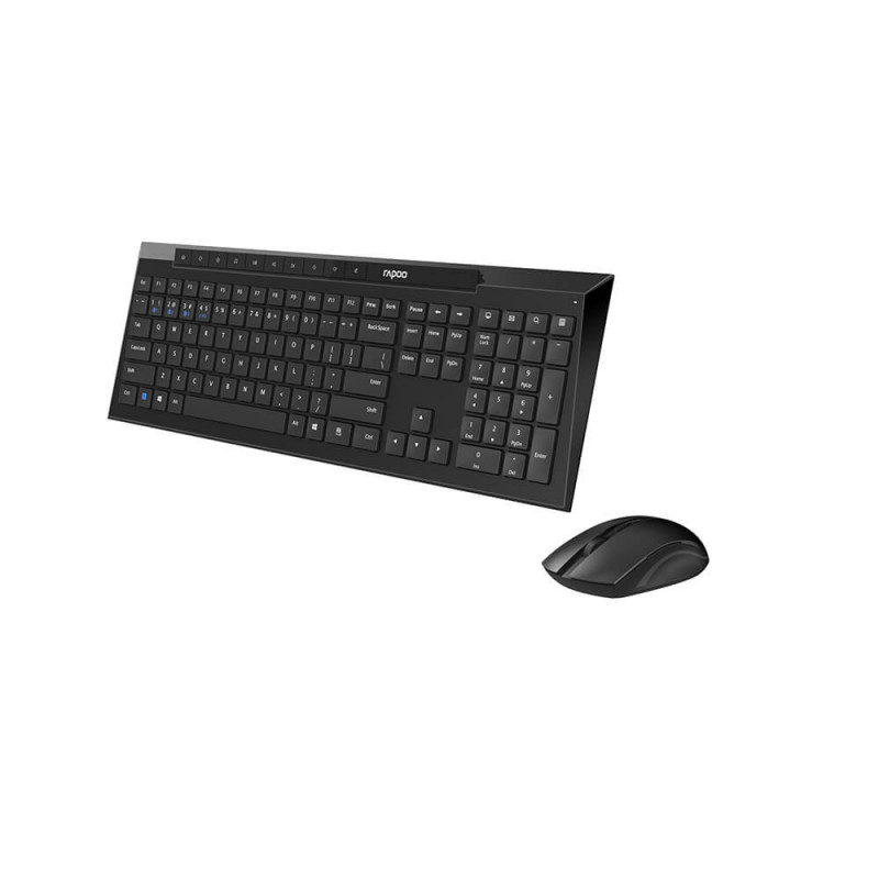 Trådløse tastaturer - Rapoo 8210M trådløst tastatur og mus med multimode (Bluetooth + USB)