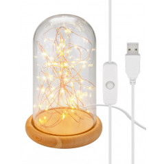 USB-dimser - Goobay USB-driven stämningsfull glaskupol med LED-belysning