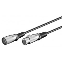 Lydkabel XLR han til hun 2 meter