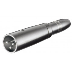 Audioadapter XLR han til 6,35 mm hun