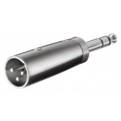 Audioadapter XLR han til 6,35 mm han