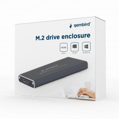 Kabinetter til intern harddisk - USB 3.0-kabinet til en extern M.2 SSD