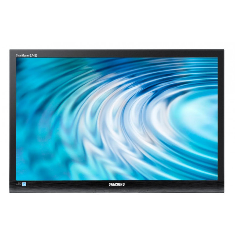 Brugte computerskærme - Samsung 24-tums skärm SA450 (beg utan fot - kan köpas separat) (skadad baksida)