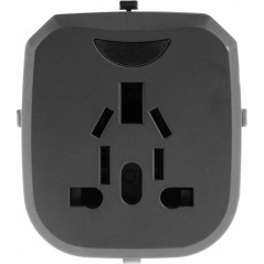 Rejsetilbehør - GreenCell Universal rejseadapter med 2x USB-A