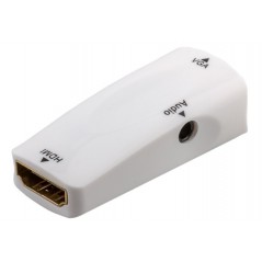 Skærmkabel & skærmadapter - HDMI til VGA-adapter med lydunderstøttelse