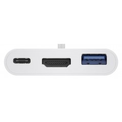 Skærmkabel & skærmadapter - USB-C Multiport til HDMI/USB-A med USB-C 60 W strømforsyning