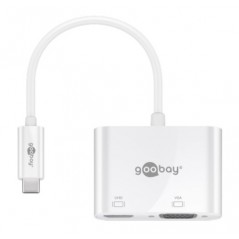 USB-C Multiport Adapter til to skærme HDMI & VGA