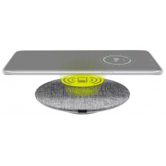 Trådløs oplader til mobiltelefon - Goobay trådlös QI-laddare med snabbladdning, 15W
