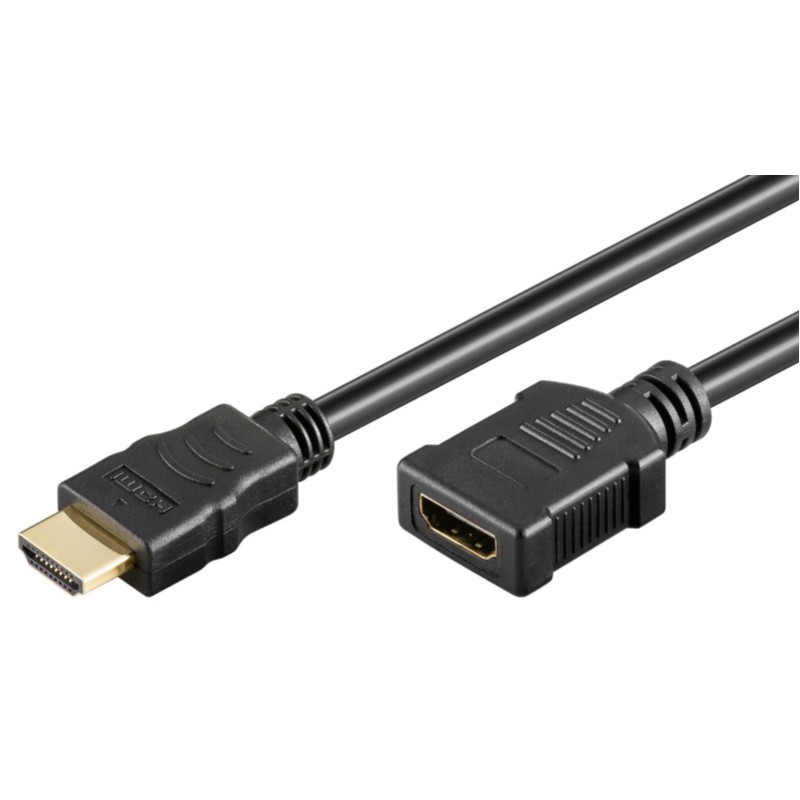 Skærmkabel & skærmadapter - Forlængerkabel til HDMI-kabel med understøttelse af 4K 3D