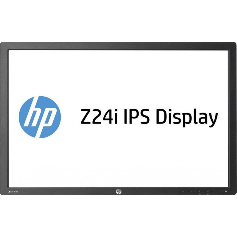 Brugte computerskærme - HP 24-tommers Z24i LED-skærm med IPS-panel (brugt uden fod - kan købes separat) (med ridser)