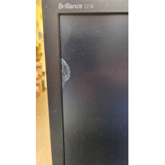 Brugte computerskærme - Philips Brilliance 221B 22-tums Full-HD IPS skärm (beg med skadad LCD och skadad fot)