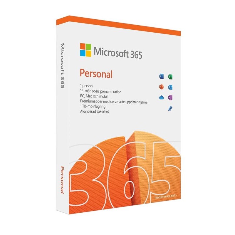 Office - Microsoft Office 365 Personal til 1 enhed i 1 år med premium Office-apps