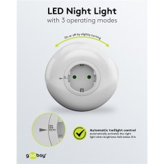 Natlampe - LED-natlys med automatisk tænding