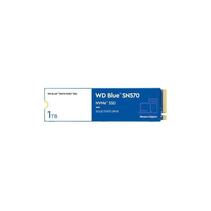 M.2-SSD til computer - WD Blue SN570 1TB SSD NVMe M.2 2280 PCIe 3.0 x4