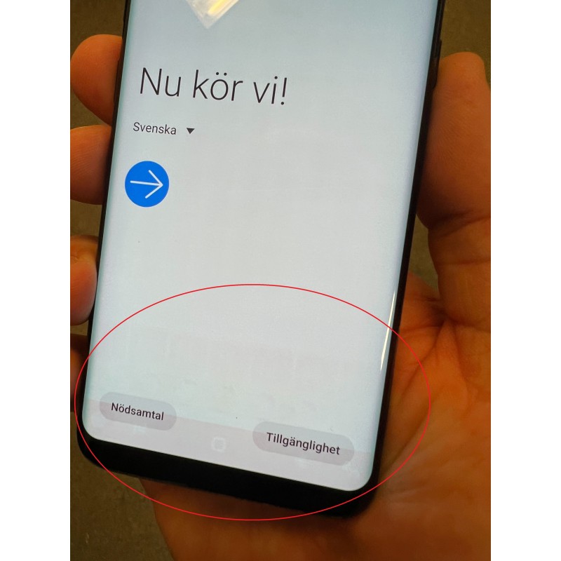 Galaxy S8 - Samsung Galaxy S8 64GB Black (brugt with burn-in and scratches - see picture)