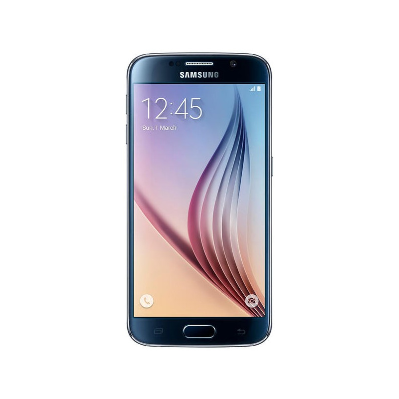 copy of Samsung Galaxy S6 32GB Black Sapphire (brugt) - GalaxyS6-32... Samsung Galaxy - Samsung Galaxy S6 32GB Black Sapphire (brugt witg glas damage backside)