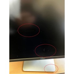 Brugte computerskærme - Dell UltraSharp U2715H 27" QHD LED-skärm med IPS-panel (beg med repa - se bild)