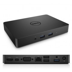 Dell USB-C universel dockingstation WD15 / K17A med understøttelse af 2 skærme NO AC (brugt)