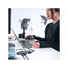 USB-C-dockingstation til USB-C PD 85W, HDMI (4K 60Hz), 3xUSB 3.1 og SD-kort