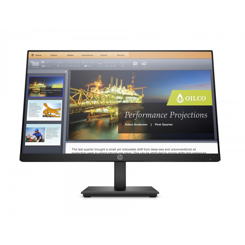 Brugte computerskærme - HP ProDisplay P224 22" Full HD LED-skärm (beg)