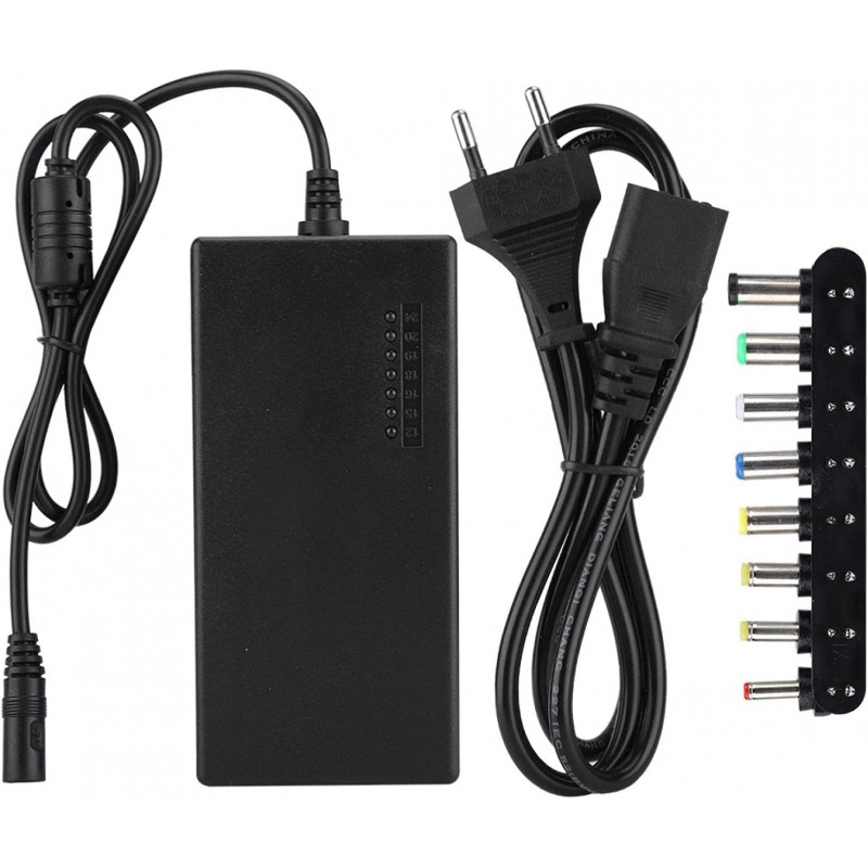 Oplader til bærbar computer - Universal AC-adapter til DC 100-240V til 12V/15V/16V/18V/19V/20V/24V til skærm 96W (6,5 x 4,4 mm)