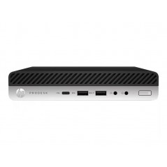 Brugt stationær computer - HP ProDesk 600 G4 Mini i3 8GB 256SSD Win11 Pro (brugt)