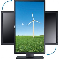Dell 24" P2412H LED-skærm med ergonomisk fod (brugt)