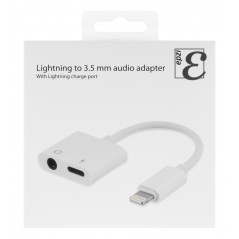 Epzi Lightning til 3,5 mm lydadapter med opladning