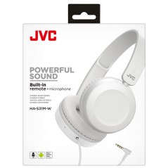 Over-ear hovedtelefoner - JVC On-Ear-hovedtelefoner og headset (hvid)