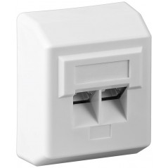 Datakabel og adapter - CAT 5e Vægplade Overflademonteret