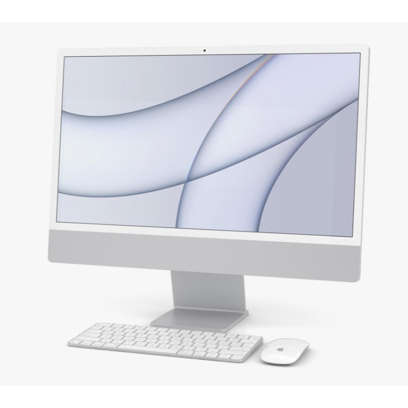 Alt-i-én computer - iMac 2021 24" M1 8GB 512GB SSD 4.5K Retina Silver (demo)