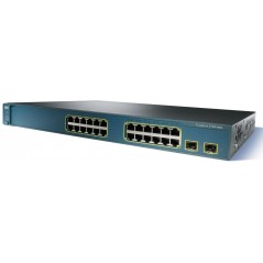 Cisco Catalyst 3560G-24PS 24-ports rackmonteret gigabit-switch (brugt)