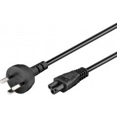 DK Strømkabel til bærbare computere 1M Denmark Plug IEC 60320 C5 Mickey Mouse (brugt)