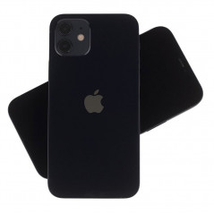 Brugt iPhone - iPhone 12 128GB Svart med 1 års garanti (beg med väldigt repig skärm)