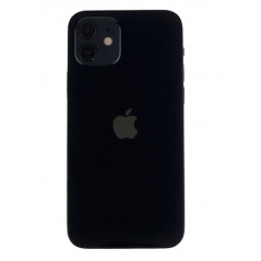 Brugt iPhone - iPhone 12 128GB Svart med 1 års garanti (beg med väldigt repig skärm)