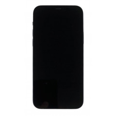 Brugt iPhone - iPhone 12 128GB Svart med 1 års garanti (beg med väldigt repig skärm)