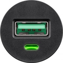 Opladere og kabler - Hurtigt ladende QC3.0 18W billader med USB