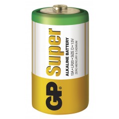 GP Super Alkaline C-batterier R14 2-pak