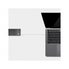 USB-C-kabel - GreenCell USB-C til USB-C synk- og opladerkabel up to 60W QC3.0